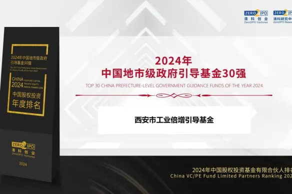 奮楫爭先，載譽(yù)前行② || 西安市工業(yè)倍增引導(dǎo)基金獲評“2024年中國地市級政府引導(dǎo)基金30強(qiáng)”