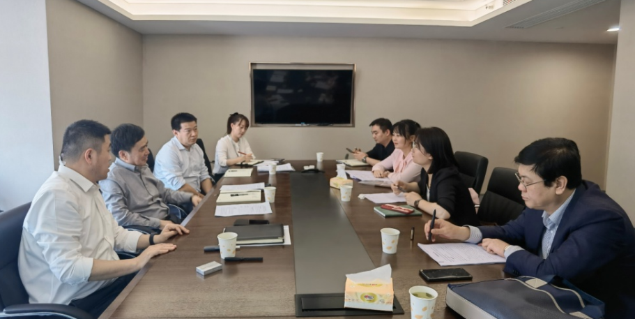 公司與經開區(qū)管委會財政局、經開渭發(fā)集團座談